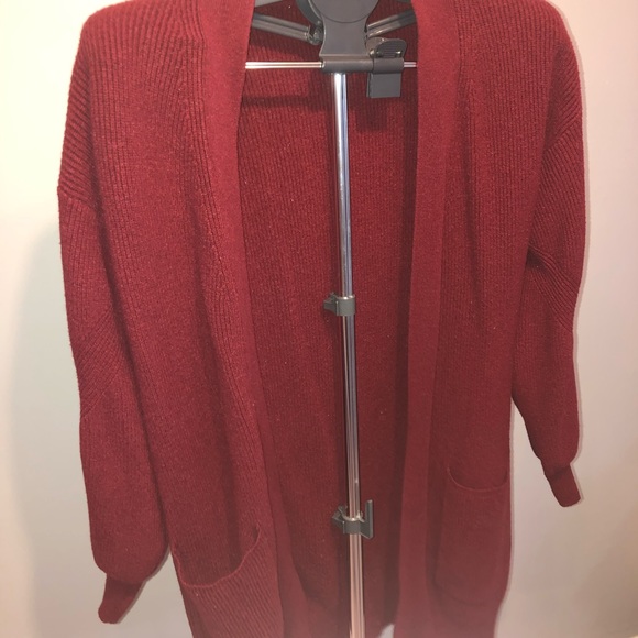 Twelfth Love Maroon Cardigan - Picture 7 of 7